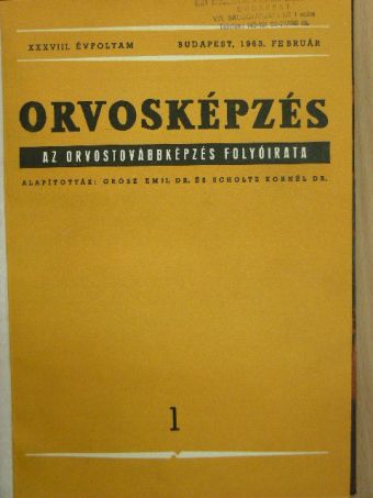 Dr. Adler Péter - Orvosképzés 1963. január-december [antikvár]