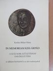 Kerekes Béláné Mária - In memoriam Kiss Árpád [antikvár]