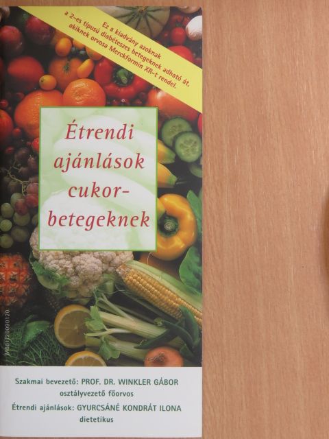 Gyurcsáné Kondrát Ilona - Étrendi ajánlások cukorbetegeknek [antikvár]