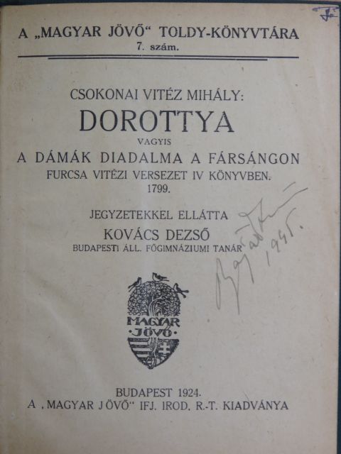 Csokonai Vitéz Mihály - Dorottya [antikvár]