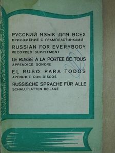 L. Babalova - Russian for everybody/Le russe a la portee de tous/El ruso para todos/Russische Sprache für Alle [antikvár]