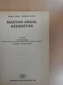 Magay Tamás - Magyar-angol kéziszótár [antikvár]