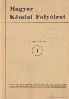 Pungor Ernő - Magyar Kémiai Folyóirat 1986. 92. évfolyam (teljes) [antikvár]