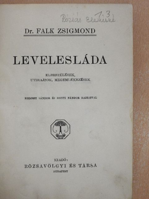 Dr. Falk Zsigmond - Levelesláda [antikvár]