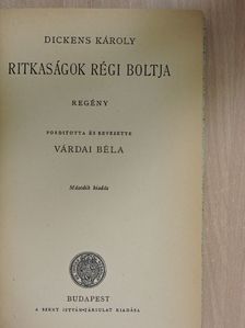 Dickens Károly - Ritkaságok régi boltja [antikvár]
