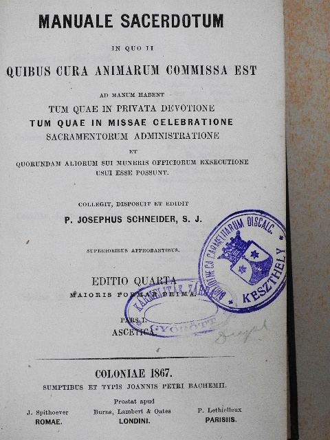 Manuale Sacerdotum I-II. [antikvár]