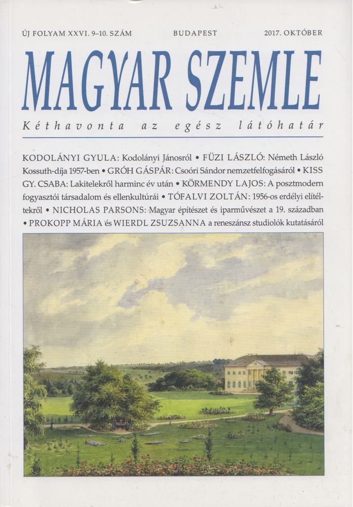 Gróh Gáspár - Magyar Szemle 2017. október [antikvár]