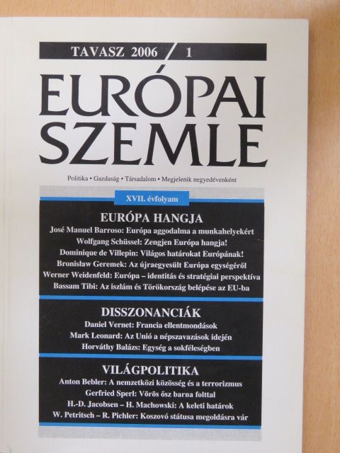 Anton Bebler - Európai Szemle 2006. Tavasz [antikvár]