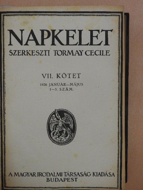 Áprily Lajos - Napkelet 1926. január-december [antikvár]