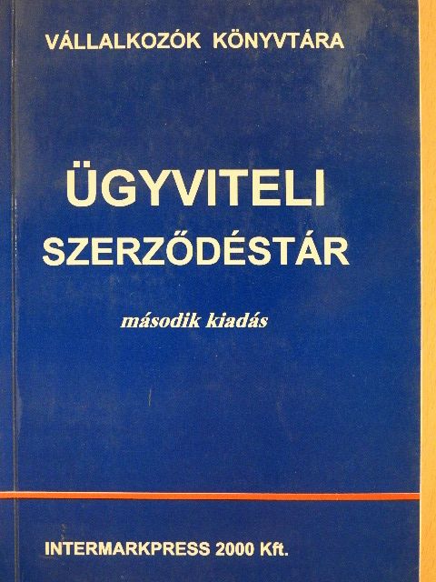 Ügyviteli szerződéstár [antikvár]