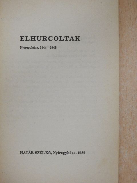 Dr. Fazekas Árpád - Elhurcoltak [antikvár]
