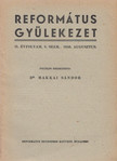 DR. MAKKAI SÁNDOR - Református gyülekezet 1950. augusztus [antikvár]