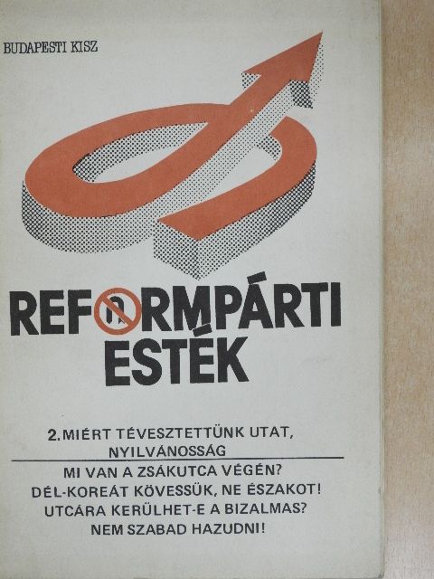 Reformpárti esték 2. [antikvár]