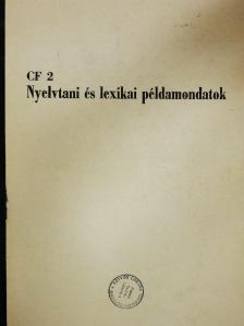 Nyelvtani és lexikai példamondatok [antikvár]