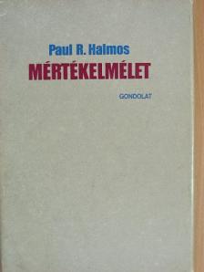 Paul R. Halmos - Mértékelmélet [antikvár]