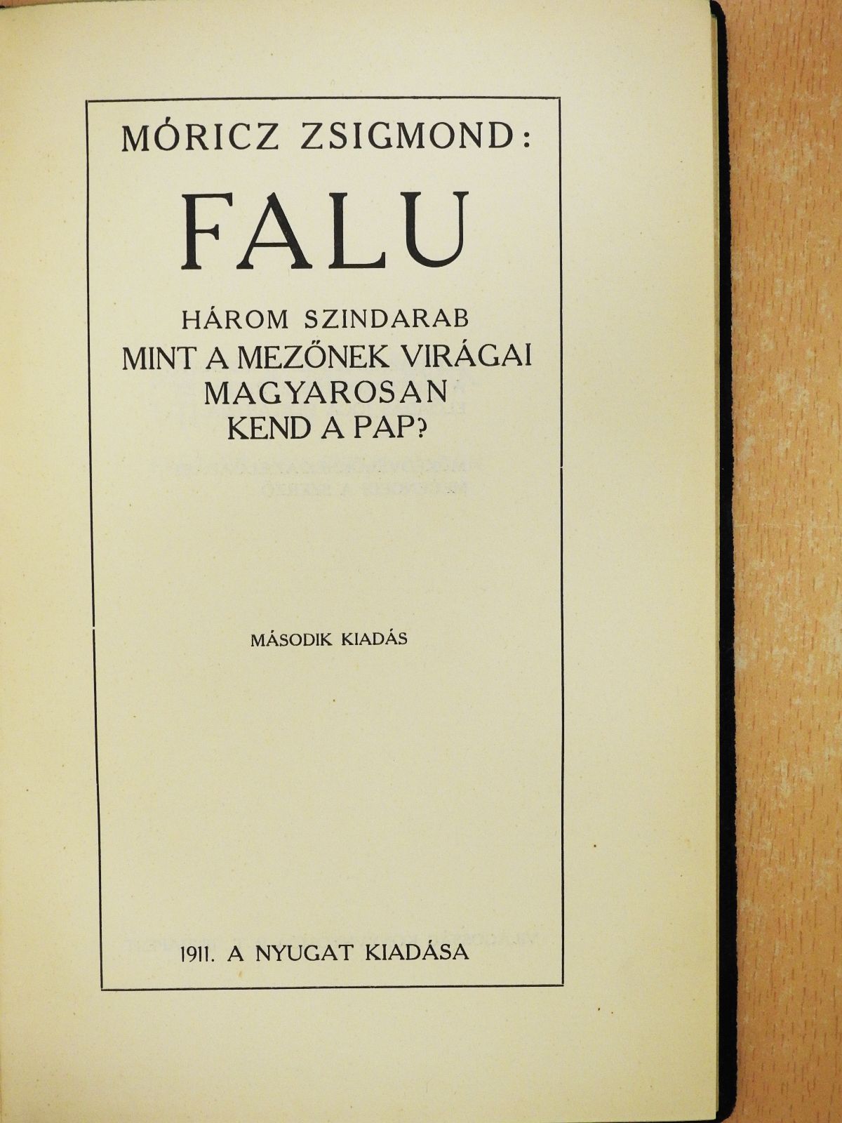 Móricz Zsigmond - Falu [antikvár]