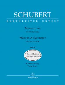 Franz Schubert - MESSE IN AS ZWEITE FASSUNG D 678 KLAVIERAUSZUG URTEXT, REVIDIERTE AUSGABE (ANDREAS KÖHS)