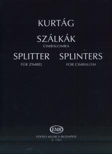 KURTÁG - SZÁLKÁK CIMBALOMRA OP.6/c