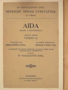 Ghislanzoni Antal - Aida [antikvár]