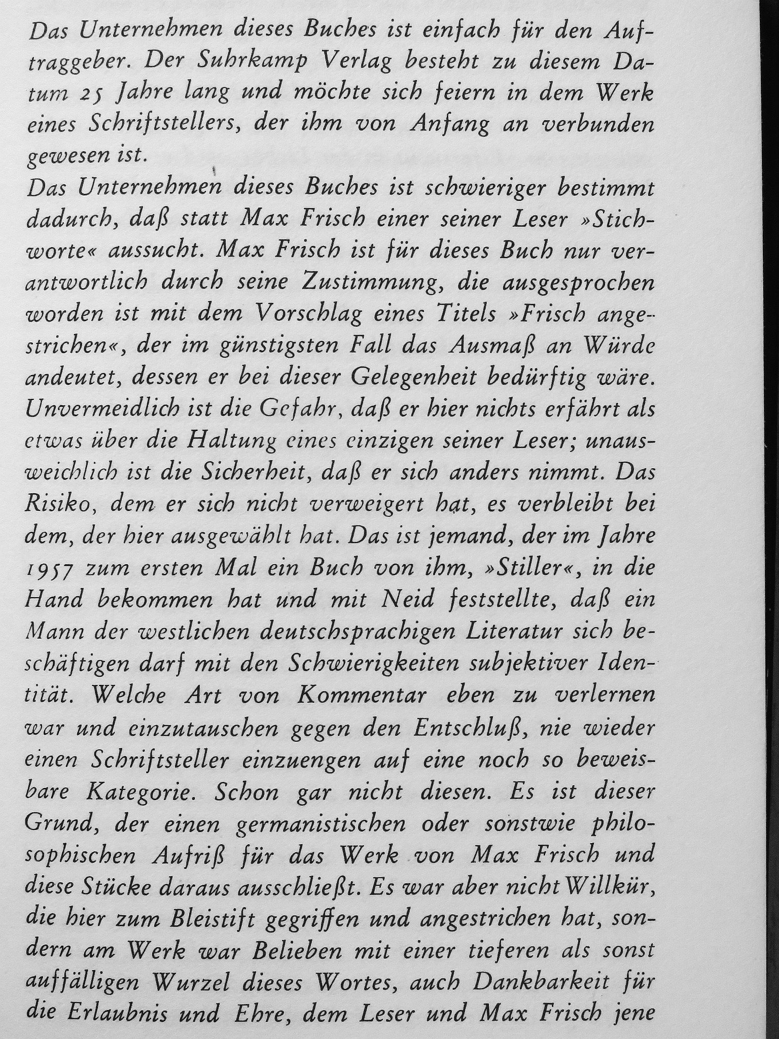 Max Frisch - Stich-Worte [antikvár]