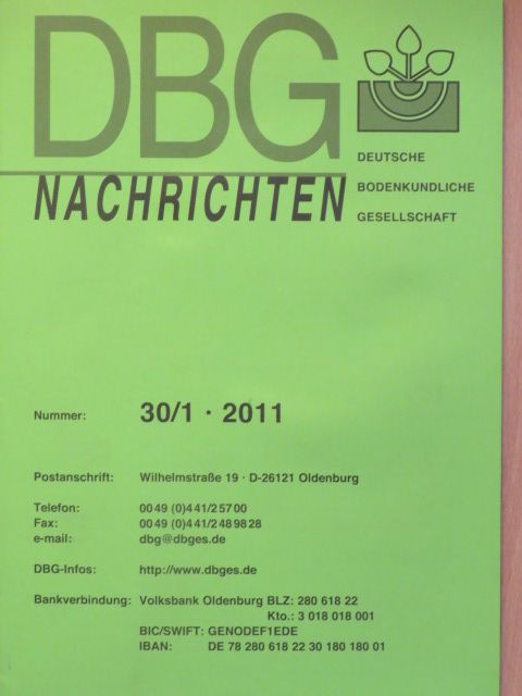 P. Hugenroth - DBG Nachrichten 2011/1. [antikvár]