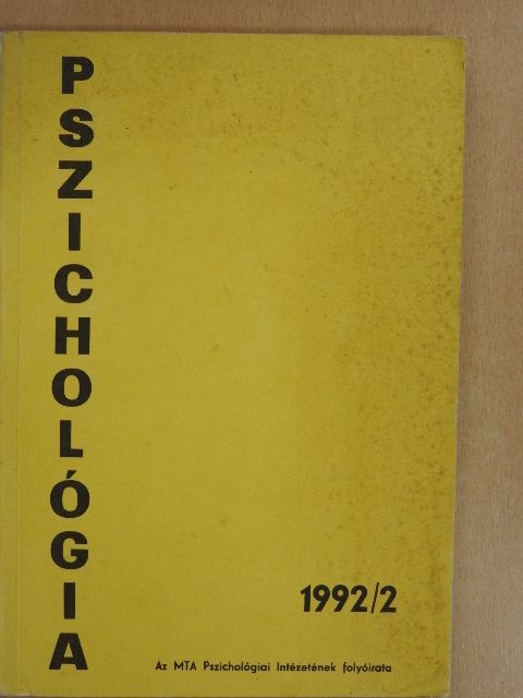 Pszichológia 1992/2. [antikvár]