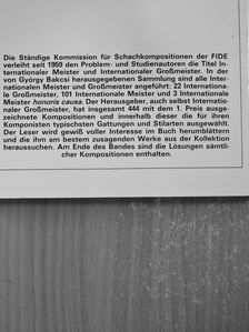 Bakcsi György - Internationale Großmeister und Meister für Schachkompositionen [antikvár]