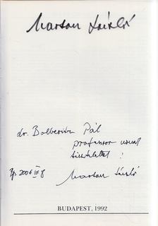 Kratochwill Mimi - Marton László (dedikált) [antikvár]
