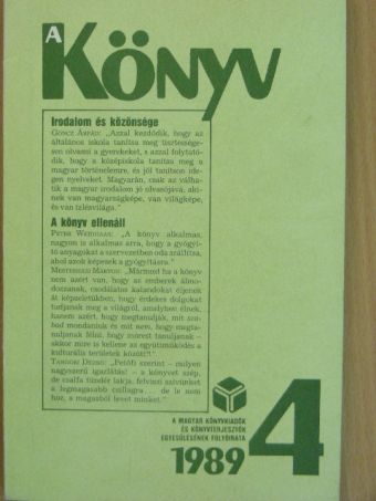 Abody Béla - A Könyv 1989/4. [antikvár]