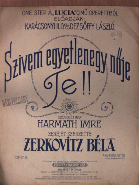 Harmath Imre - Szivem egyetlenegy nője Te!! [antikvár]