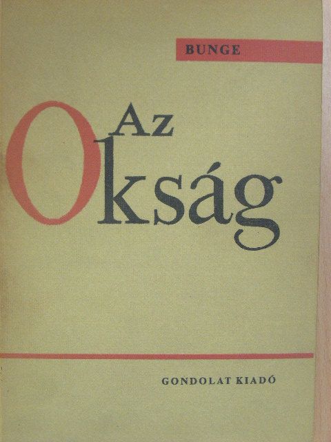 Mario Bunge - Az okság [antikvár]