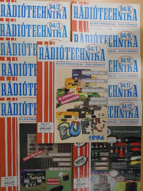 Csuka Antal - Rádiótechnika 1994. január-december [antikvár]
