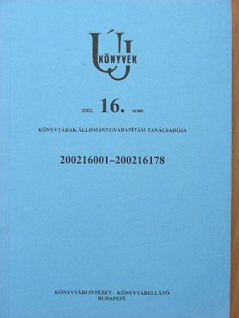 Új könyvek 2002/16. [antikvár]