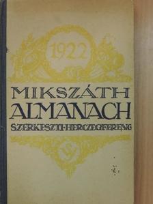 Bársony István - Mikszáth Almanach az 1922-ik évre [antikvár]