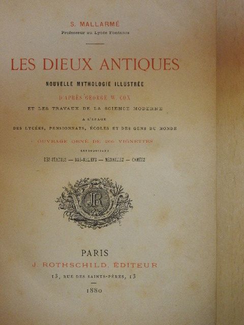 S. Mallarmé - Les Dieux antiques [antikvár]