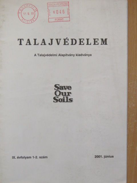 Bonyár Zsolt - Talajvédelem 2001. június [antikvár]
