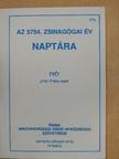 Az 5754. zsinagógai év naptára [antikvár]