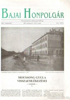 Bálint László - Bajai Honpolgár 2001. szeptember XII. évfolyam 9. (131.) szám [antikvár]