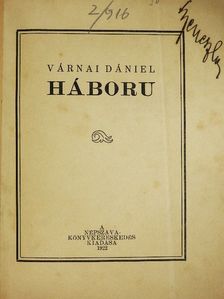 Várnai Dániel - Háboru [antikvár]