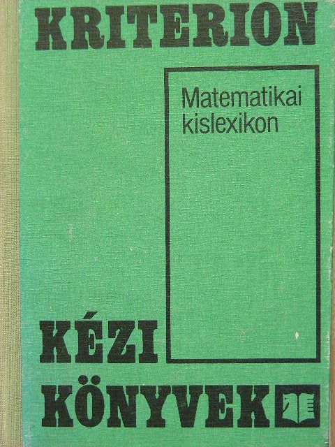 Maurer I. Gyula - Matematikai kislexikon [antikvár]