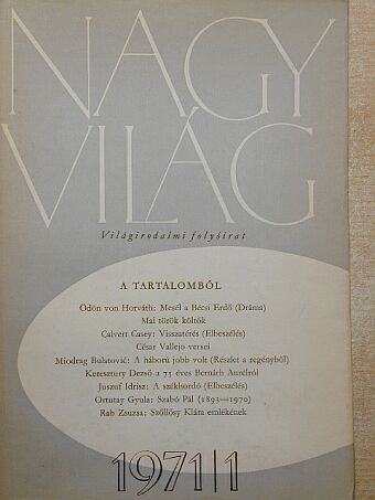 Juszuf Idrisz - Nagyvilág 1971. január [antikvár]