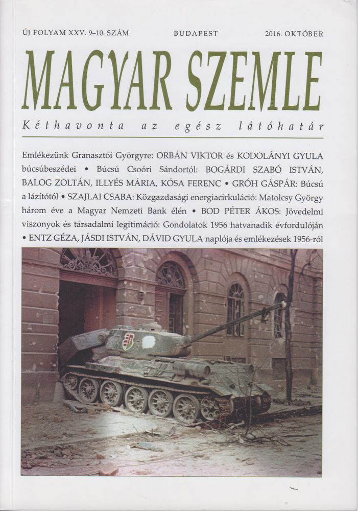 Kodolányi Gyula - Magyar Szemle 2016. október [antikvár]