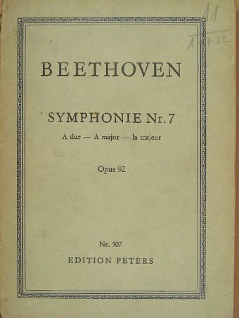 Beethoven - Symphonie Nr. 7 A dur Opus 92 [antikvár]