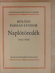 Bölöni Farkas Sándor - Naplótöredék (1835-1836) [antikvár]