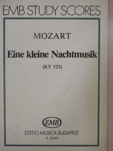 Wolfgang Amadeus Mozart - Eine kleine Nachtmusik [antikvár]