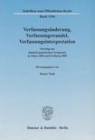 Rainer Wahl - Verfassungsanderung, Verfassungswandel, Verfassungsinterpretation [antikvár]