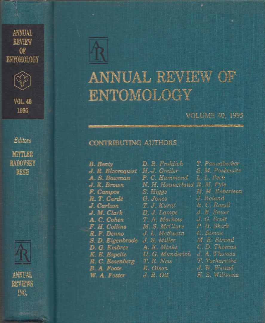 Thomas E. Mittler, Frank J. Radovsky, Vincent H. Resh - Annual Review of Entomology Volume 40, 1995 [antikvár]