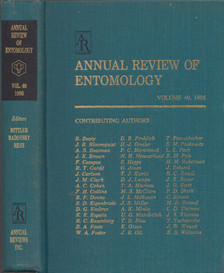 Thomas E. Mittler, Frank J. Radovsky, Vincent H. Resh - Annual Review of Entomology Volume 40, 1995 [antikvár]