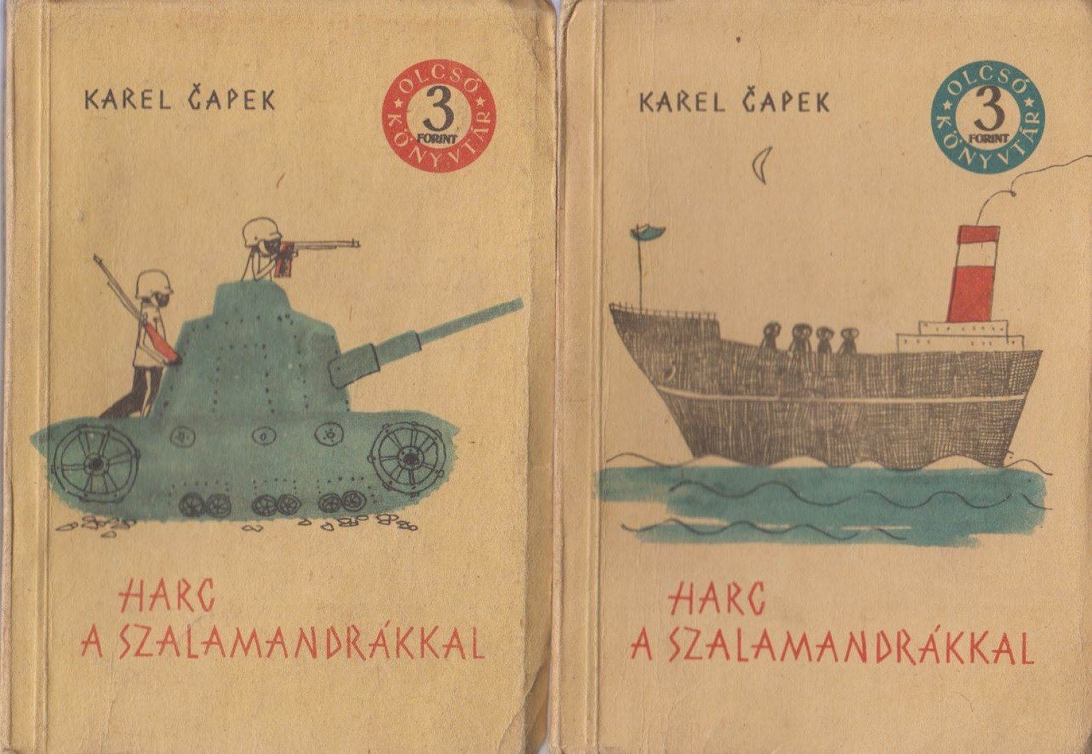 Karel Capek - Harc a szalamandrákkal I-II. kötet [antikvár]
