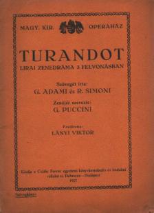 Adami, G., Simoni, R. - Turandot [antikvár]